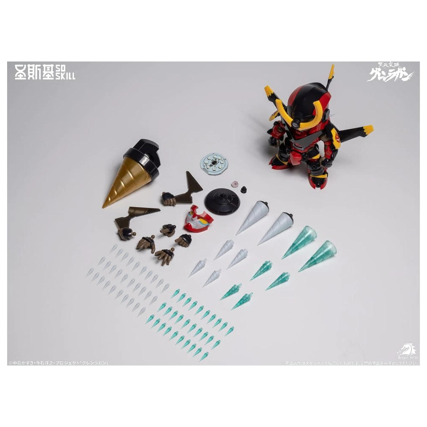 Gurren Lagann Chibi Model Kit Chibi-styl Super Artikulovaný 13 cm fotografii produktu