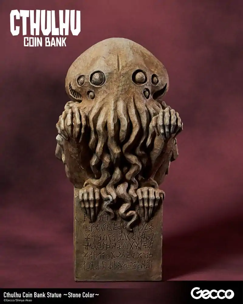 H.P. Lovecraft Cthulhu Mythos Coin Bank Socha Cthulhu (Stone Color) 24 cm fotografii produktu