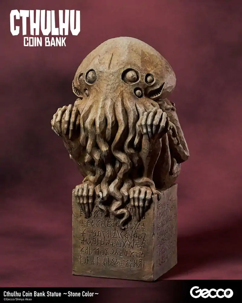 H.P. Lovecraft Cthulhu Mythos Coin Bank Socha Cthulhu (Stone Color) 24 cm fotografii produktu