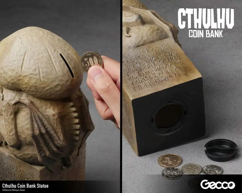 H.P. Lovecraft Cthulhu Mythos Coin Bank Socha Cthulhu (Stone Color) 24 cm fotografii produktu