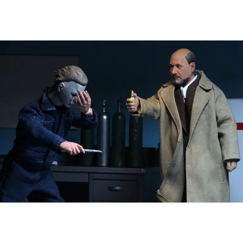 Halloween 2 Retro akční figurka balení 2 kusů Doctor Loomis & Laurie Strode 20 cm fotografii produktu