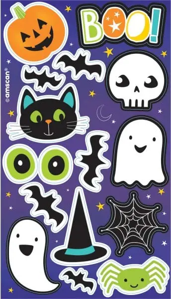 Halloween Nálepka 4 listy fotografii produktu
