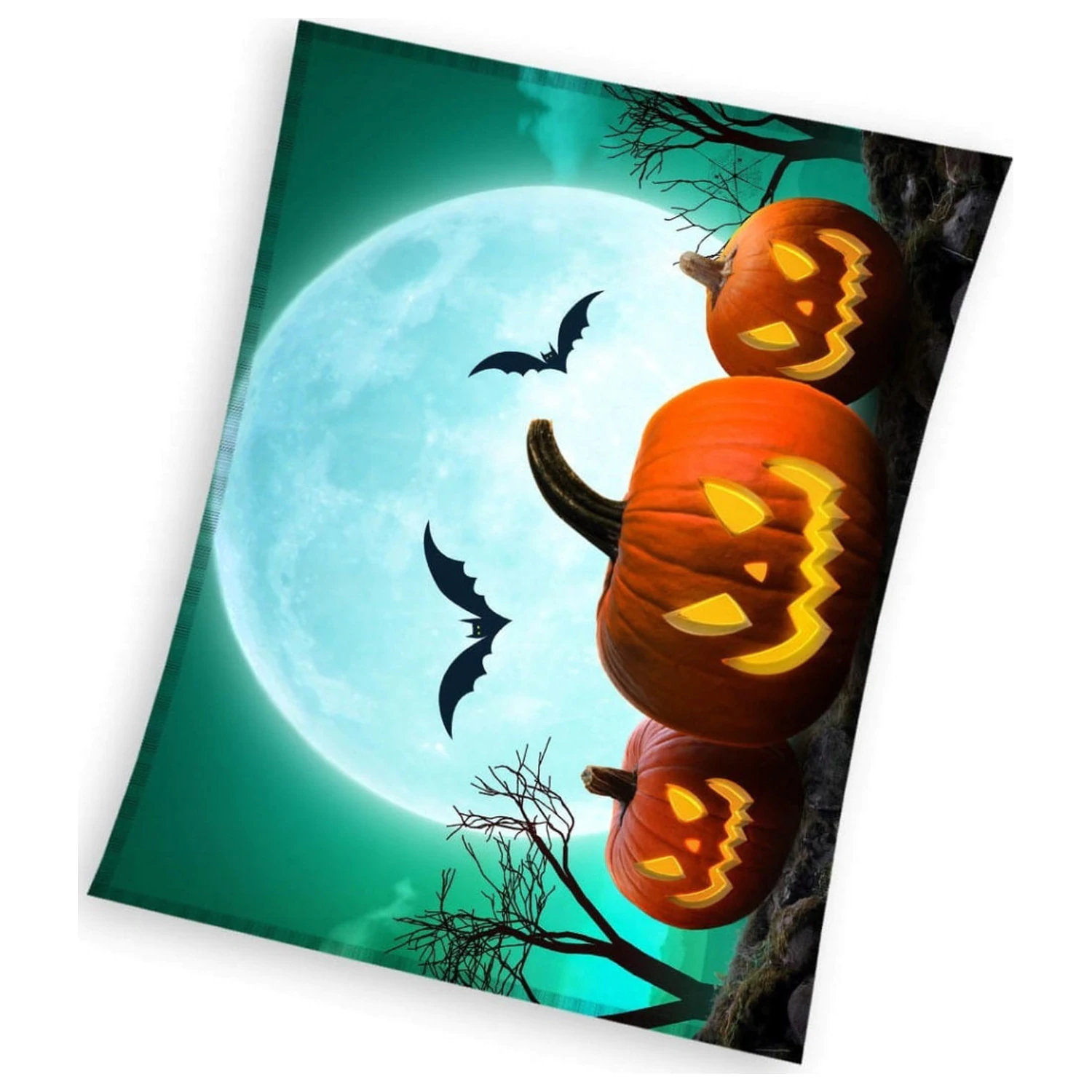 Halloween Moon Fleecová deka fotografii produktu