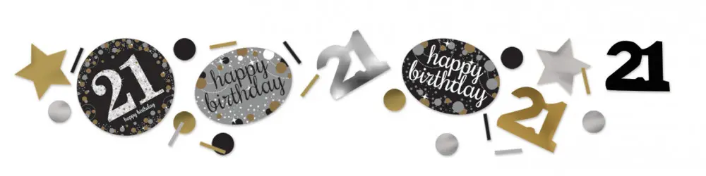 Happy Birthday Zlaté 21 Konfety fotografii produktu