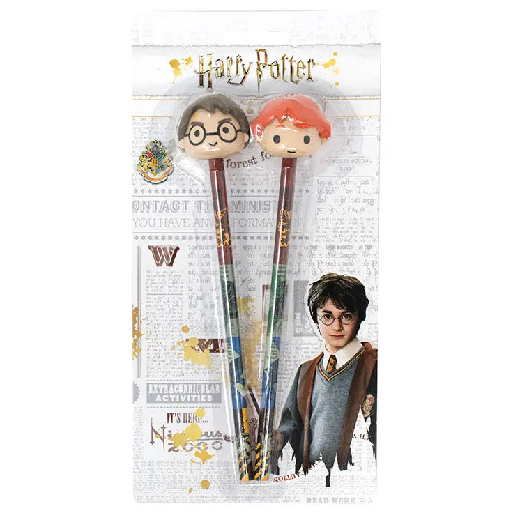 Harry Potter Set 2 tužky s 3D gumovými nástavci fotografii produktu