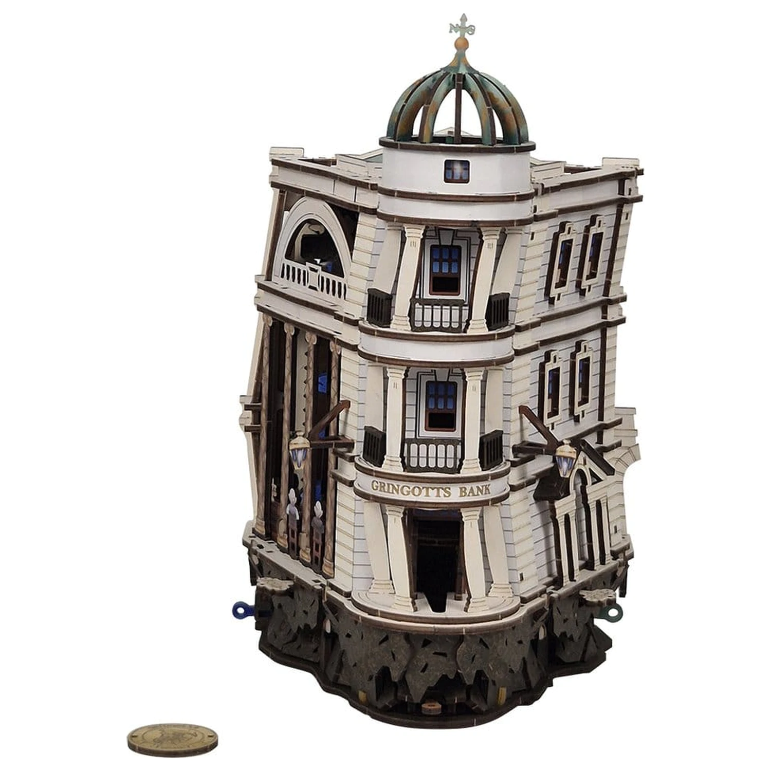 Harry Potter 3D dřevěné puzzle Gringotts Bank Marble Run fotografii produktu