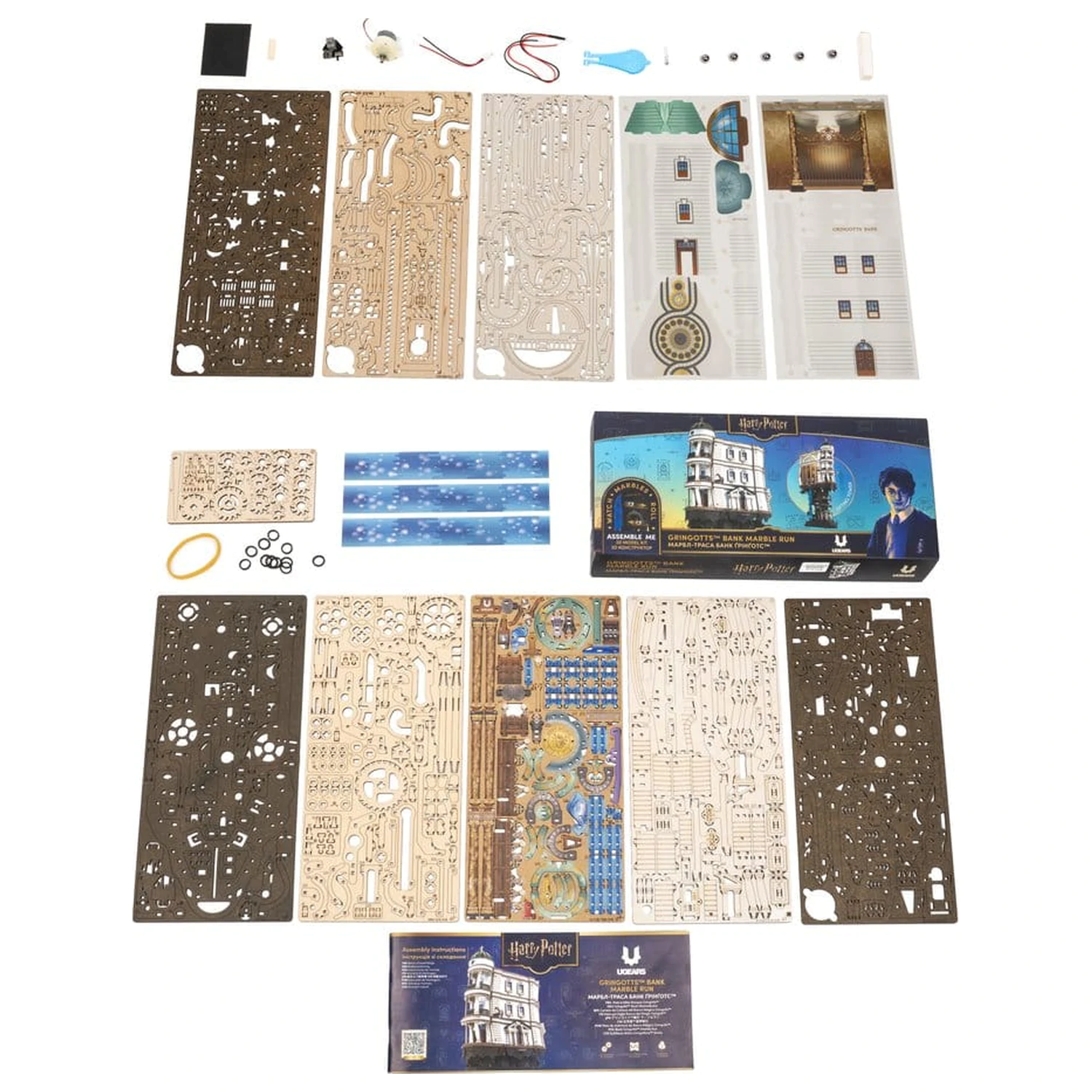 Harry Potter 3D dřevěné puzzle Gringotts Bank Marble Run fotografii produktu