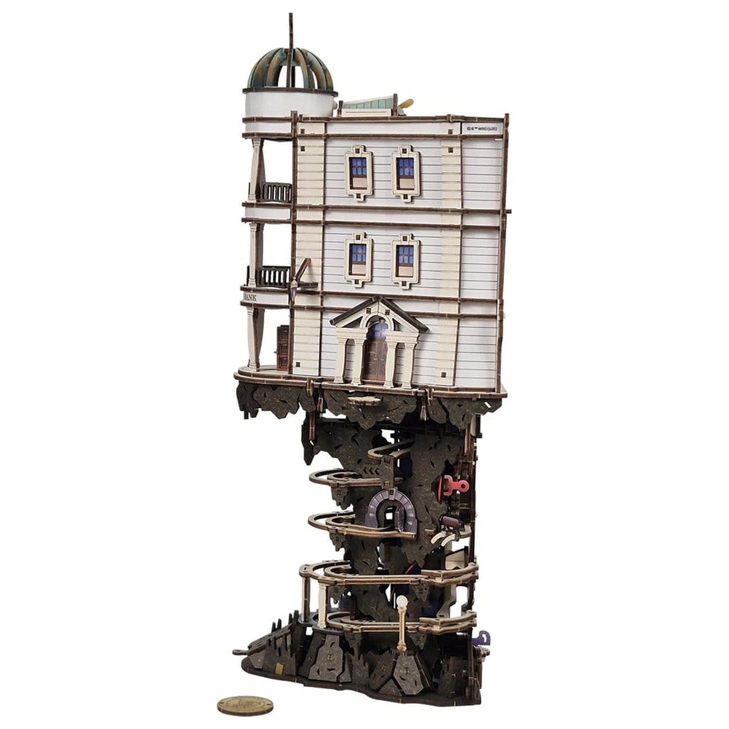Harry Potter 3D dřevěné puzzle Gringotts Bank Marble Run fotografii produktu