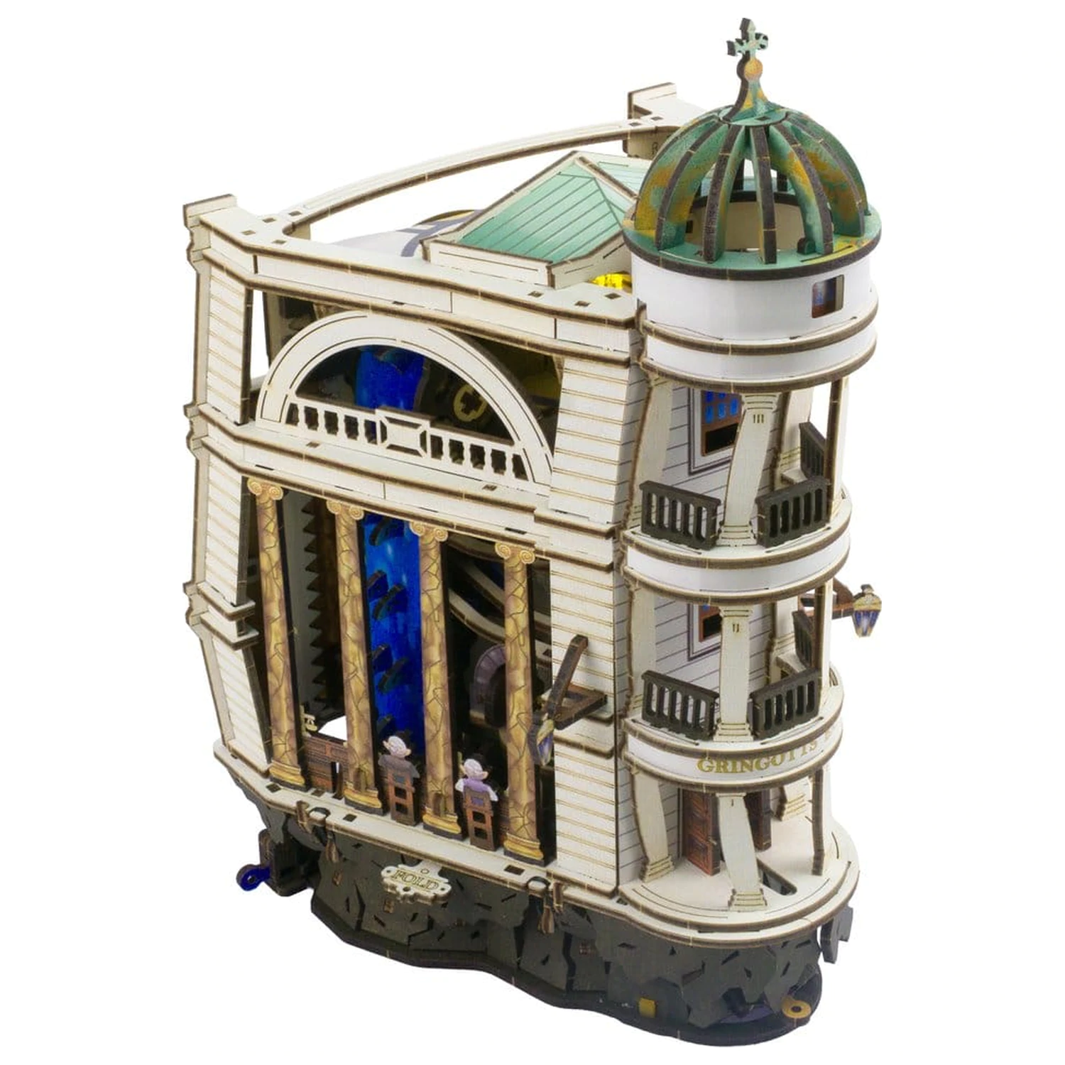 Harry Potter 3D dřevěné puzzle Gringotts Bank Marble Run fotografii produktu