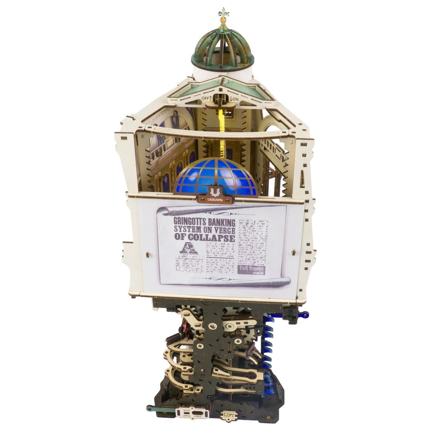Harry Potter 3D dřevěné puzzle Gringotts Bank Marble Run fotografii produktu