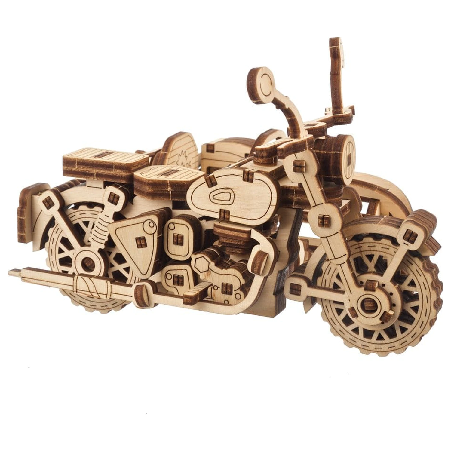 Harry Potter 3D Dřevěné Puzzle Hagridovo Létající Motorka fotografii produktu
