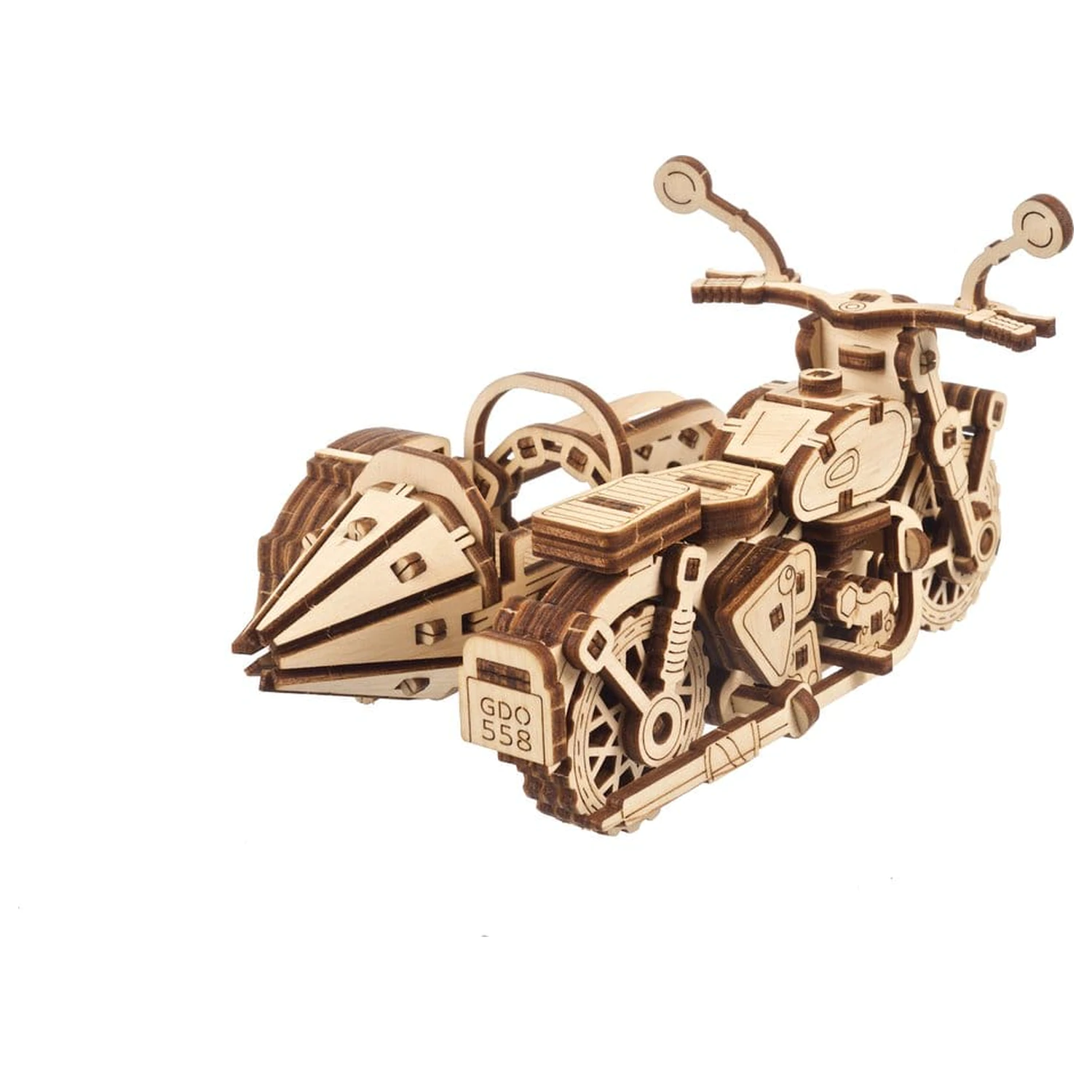 Harry Potter 3D Dřevěné Puzzle Hagridovo Létající Motorka fotografii produktu