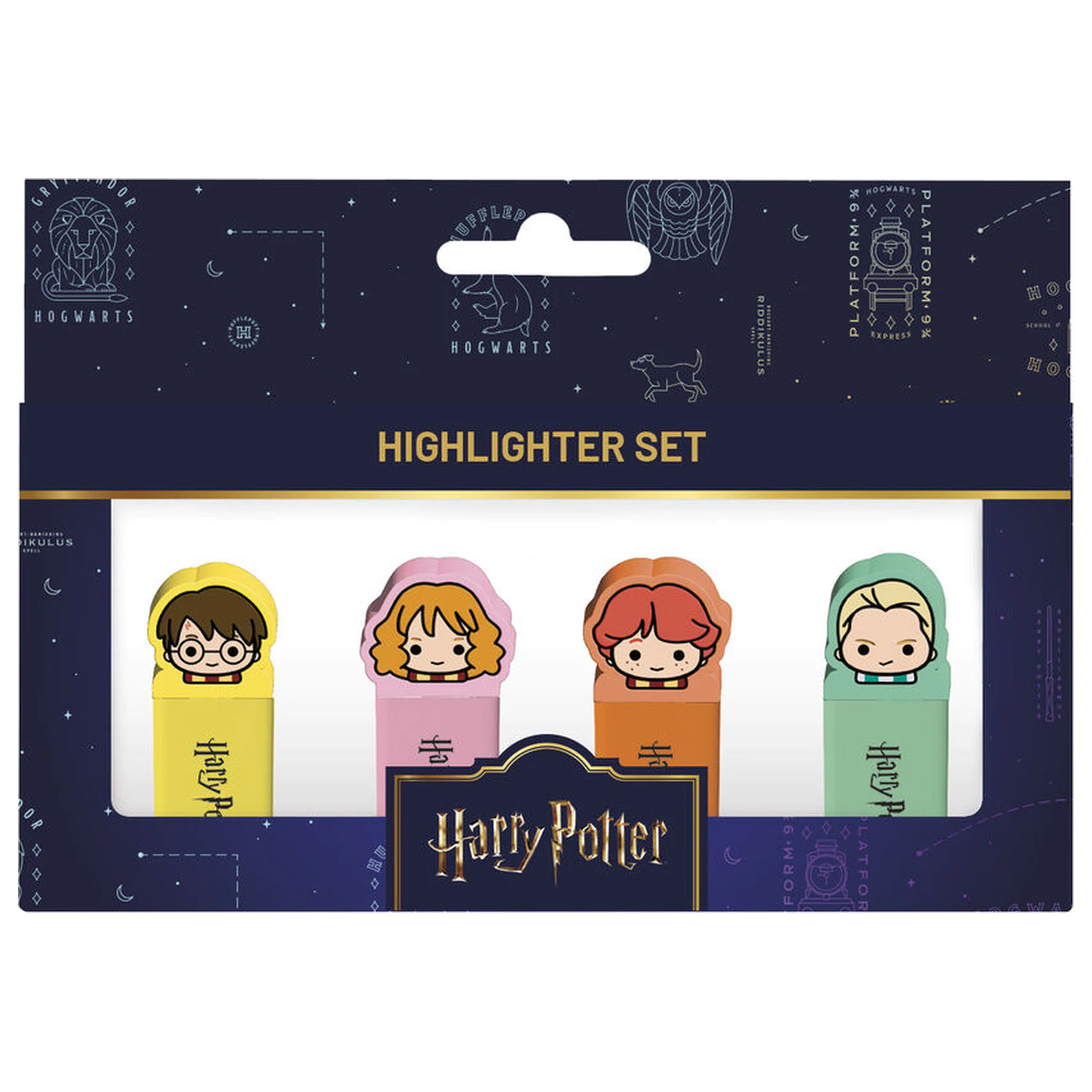 Harry Potter sada 4 zvýrazňovačů s topperem fotografii produktu