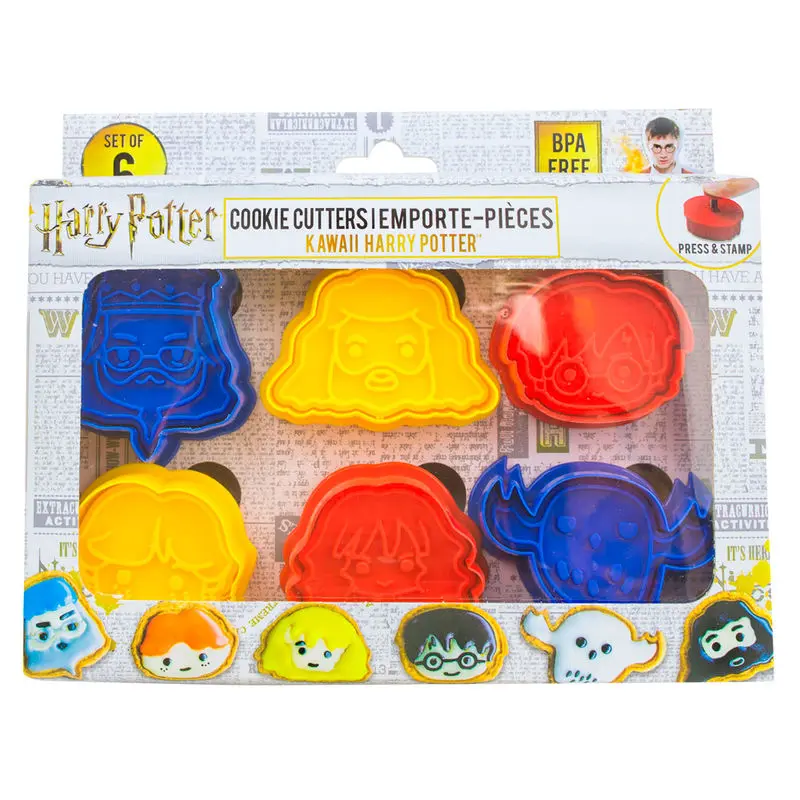 Harry Potter vykrajovátka na sušenky / Cookie Stamp 6-Pack Kawaii fotografii produktu