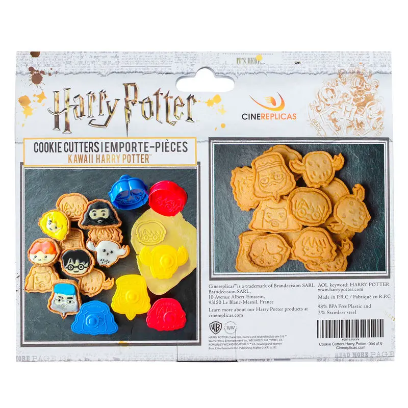 Harry Potter vykrajovátka na sušenky / Cookie Stamp 6-Pack Kawaii fotografii produktu