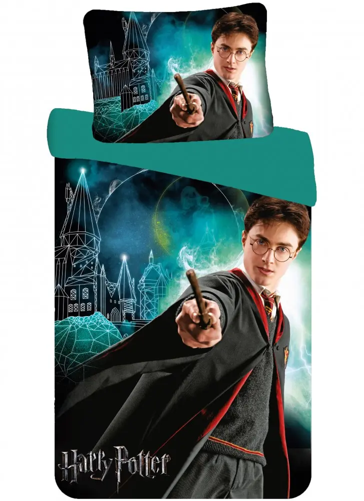 Harry Potter povlak na přikrývku 140x200 cm, povlak na polštář 70x90 cm fotografii produktu