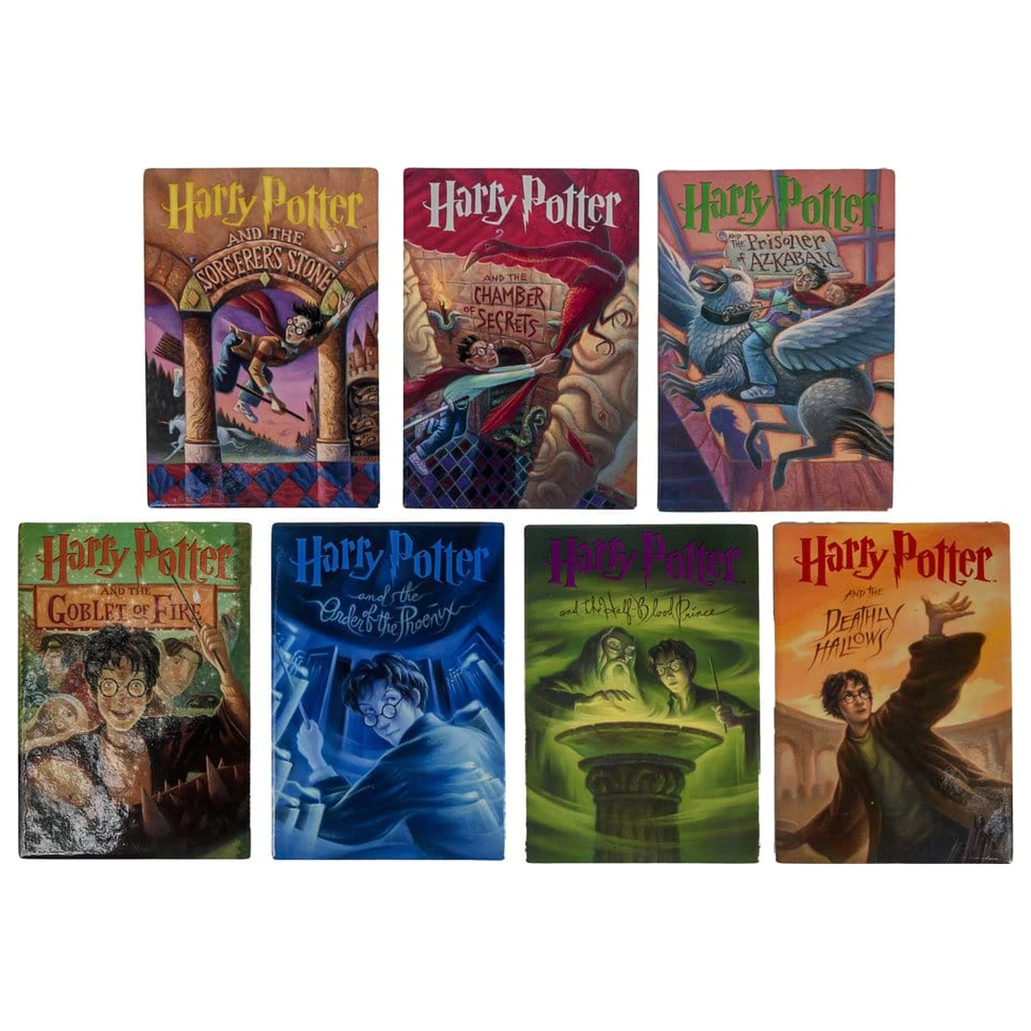 Harry Potter podtácky inspirované knihou (sada 7) fotografii produktu