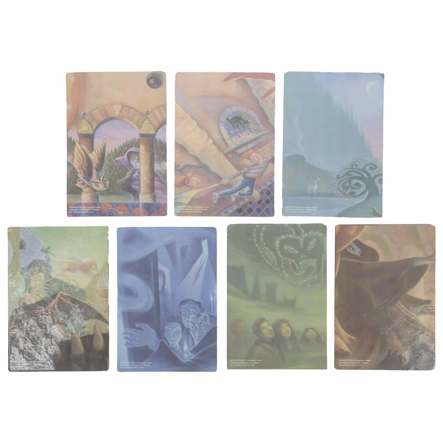 Harry Potter podtácky inspirované knihou (sada 7) fotografii produktu