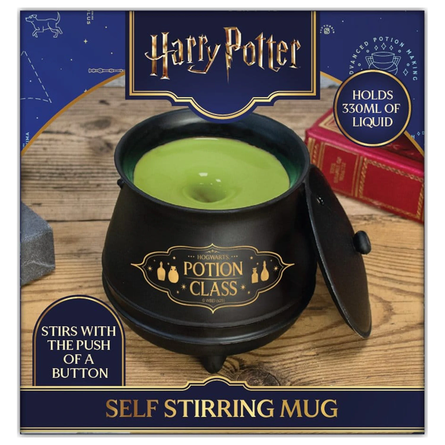 Harry Potter hrnek samomíchací kotlík s víkem Magical Locations fotografii produktu