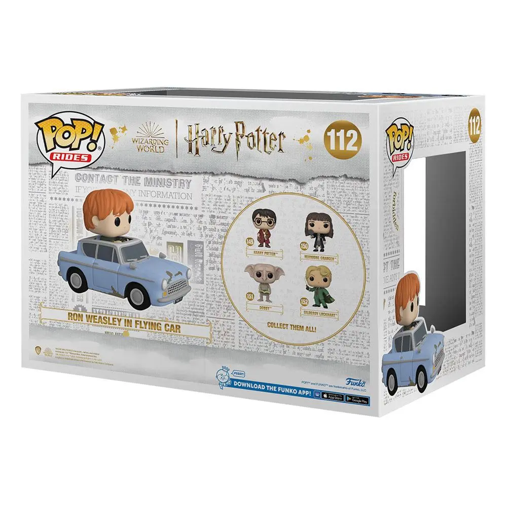 Harry Potter - Chamber of Secrets Anniversary POP! Rides Vinylová figurka Ron s autem 15 cm fotografii produktu