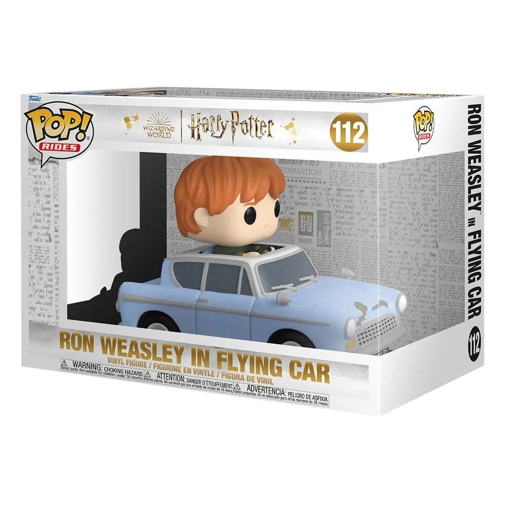 Harry Potter - Chamber of Secrets Anniversary POP! Rides Vinylová figurka Ron s autem 15 cm fotografii produktu