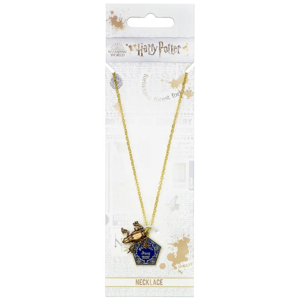 Harry Potter Přívěsek & Náhrdelník Chocolate frog (gold plated) fotografii produktu