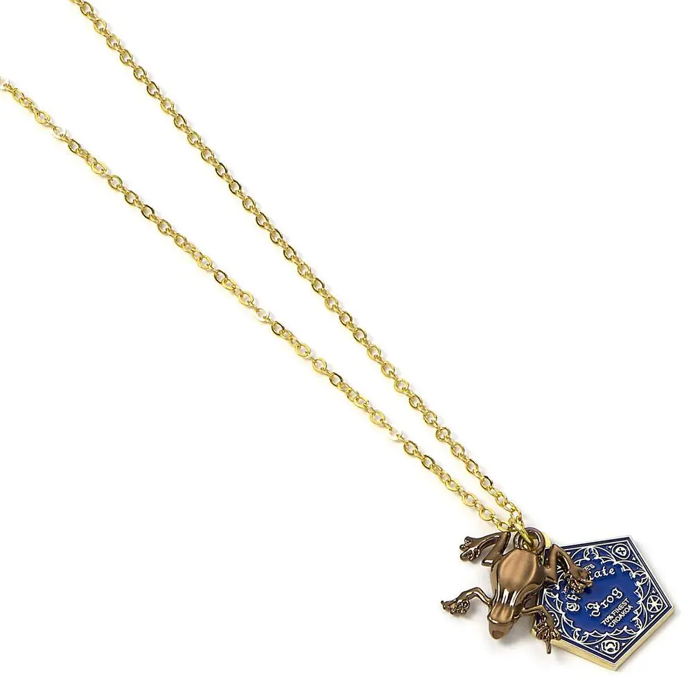 Harry Potter Přívěsek & Náhrdelník Chocolate frog (gold plated) fotografii produktu