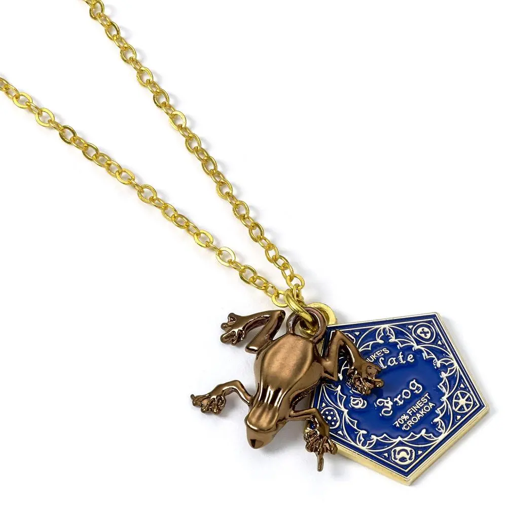 Harry Potter Přívěsek & Náhrdelník Chocolate frog (gold plated) fotografii produktu