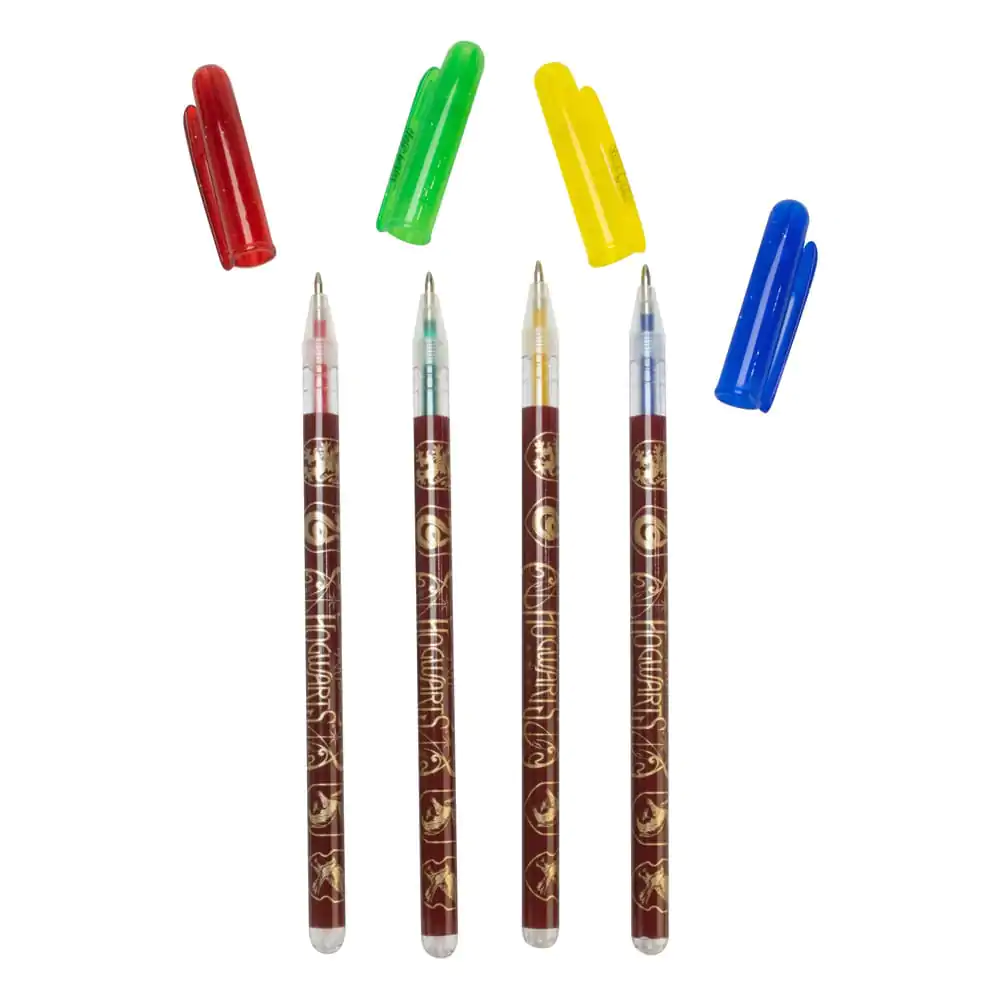 Harry Potter Gel Pens 4-Pack Colourful Crest / Gelové propisky 4-balení Colourful Crest fotografii produktu