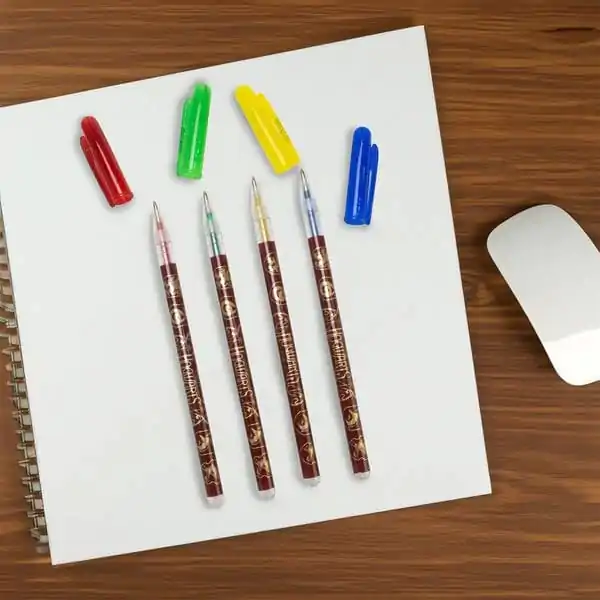 Harry Potter Gel Pens 4-Pack Colourful Crest / Gelové propisky 4-balení Colourful Crest fotografii produktu