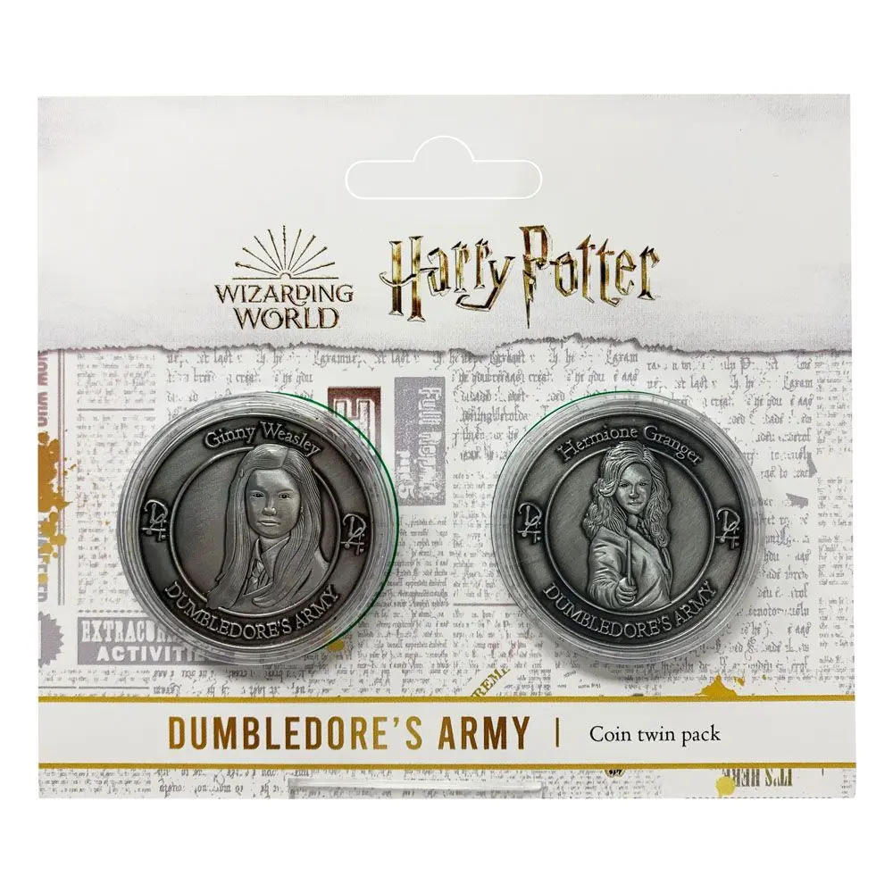 Sada 2 sběratelských mincí Harry Potter Dumbledore's Army: Hermione & Ginny Limited Edition fotografii produktu
