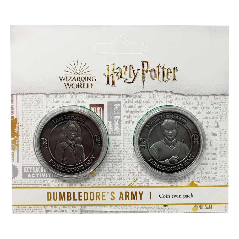 Harry Potter Sběratelská mince, balení 2 kusů Dumbledore's Army: Neville a Luna Limitovaná edice fotografii produktu