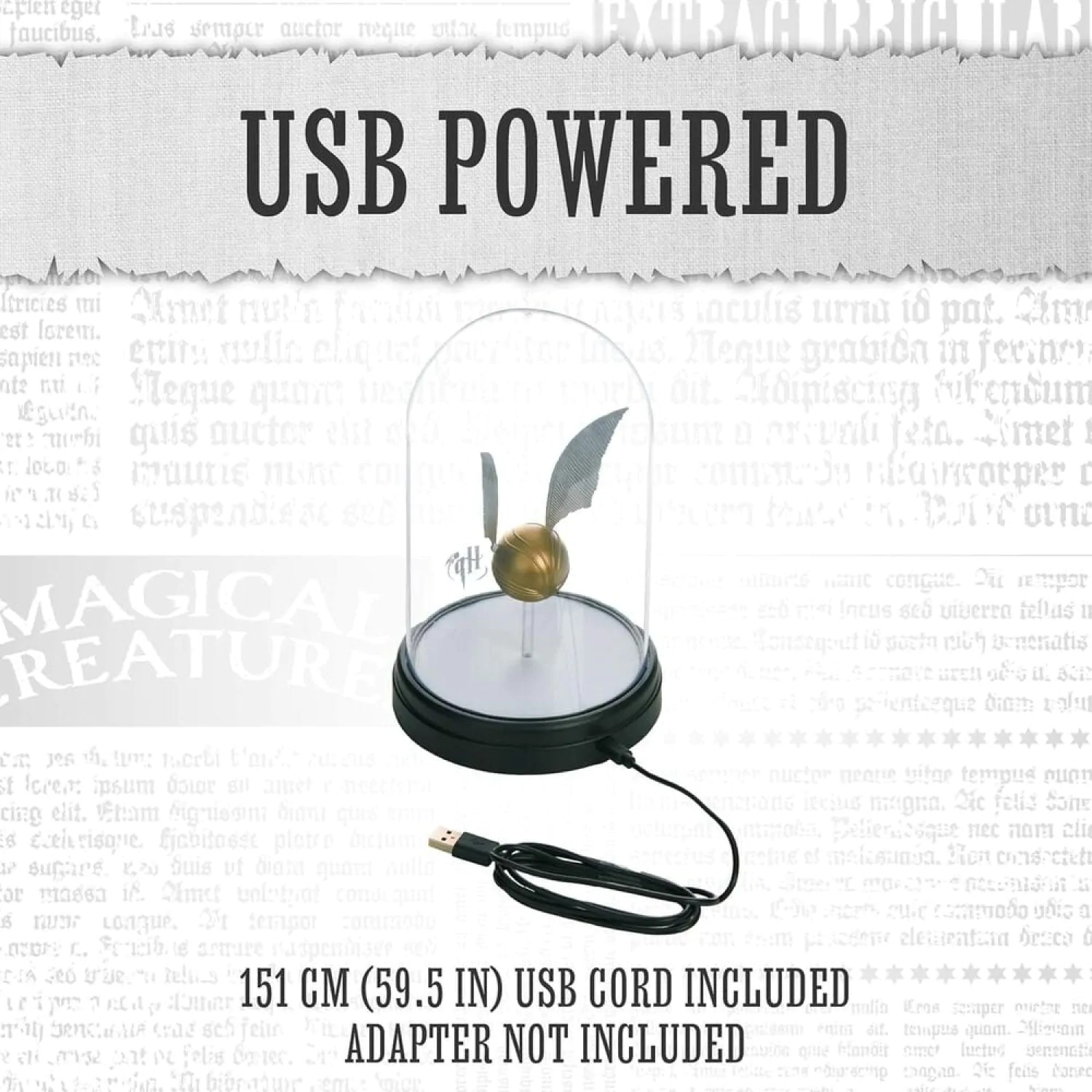 Harry Potter zvonková lampa Světelný Zlatonka 20 cm fotografii produktu