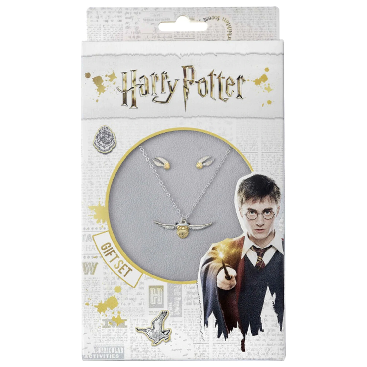Harry Potter náhrdelník a náušnice Golden Snitch sada fotografii produktu