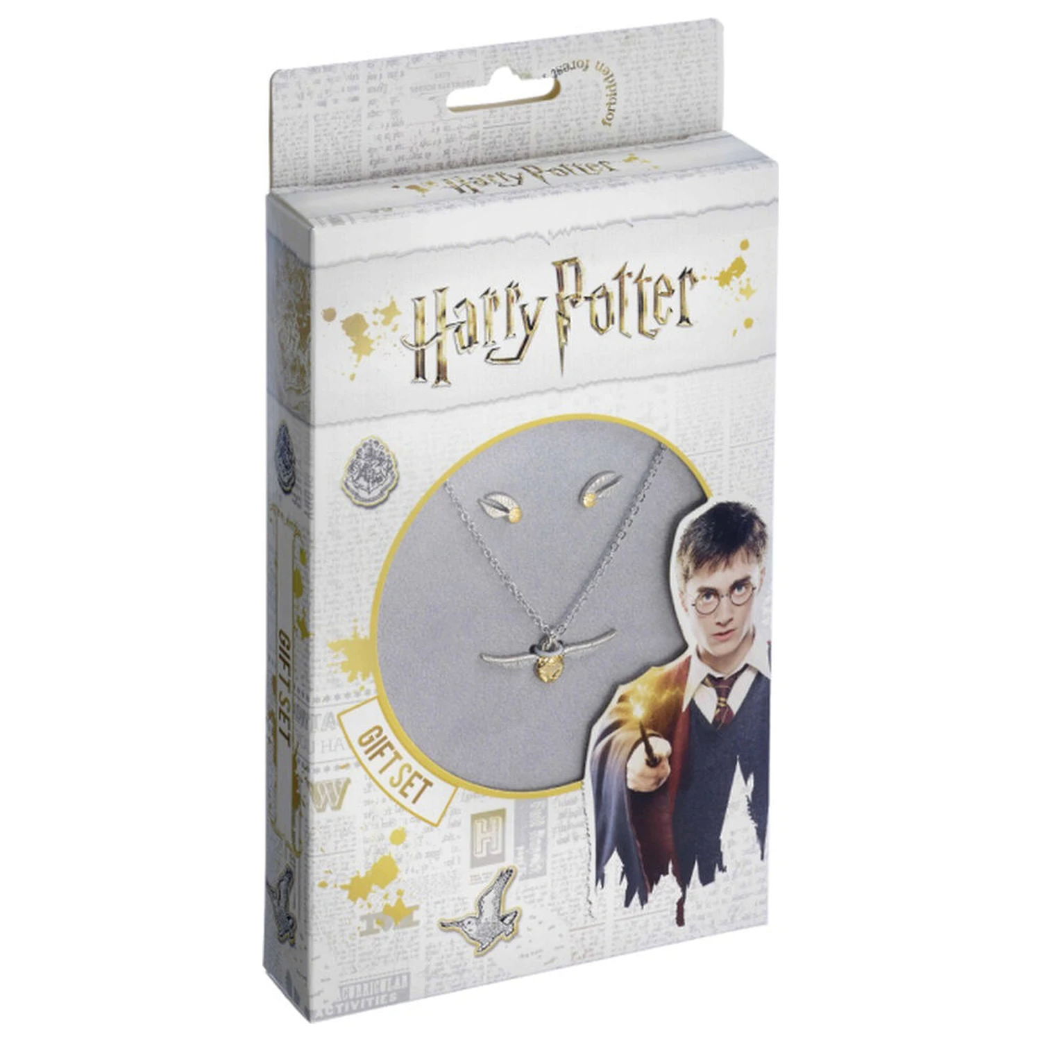 Harry Potter náhrdelník a náušnice Golden Snitch sada fotografii produktu