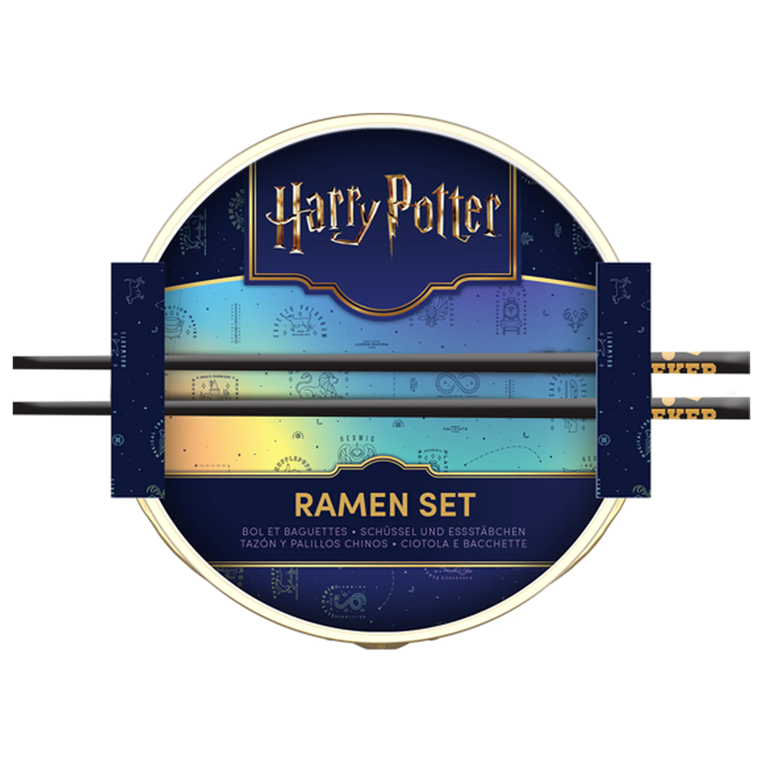 Harry Potter Golden Snitch Ramen miska s hůlkami fotografii produktu