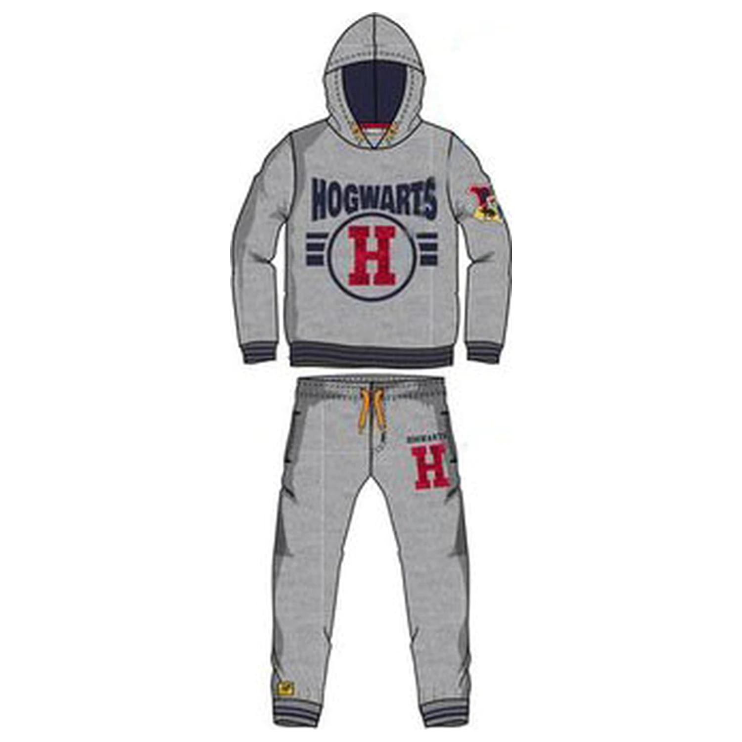 Harry Potter Šedý Bradavice Dětský jogging set 6 let / 116 cm fotografii produktu