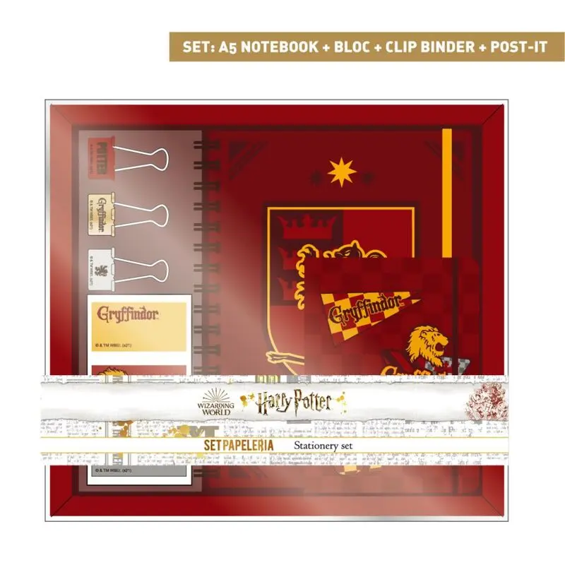 Harry Potter Stationery Set Gryffindor - Sada psacích potřeb fotografii produktu