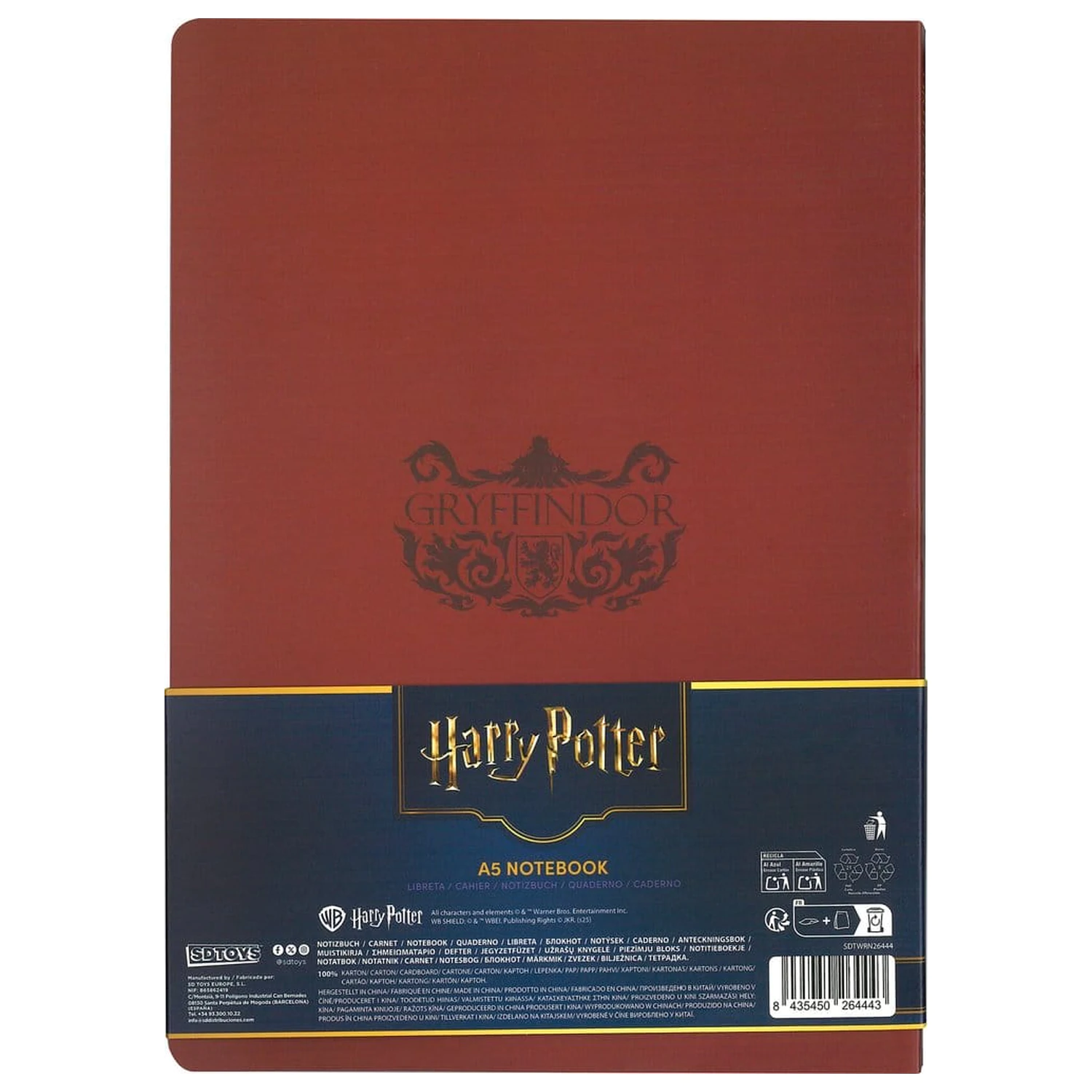 Harry Potter Měkká vazba Zápisník Nebelvír 21 cm fotografii produktu