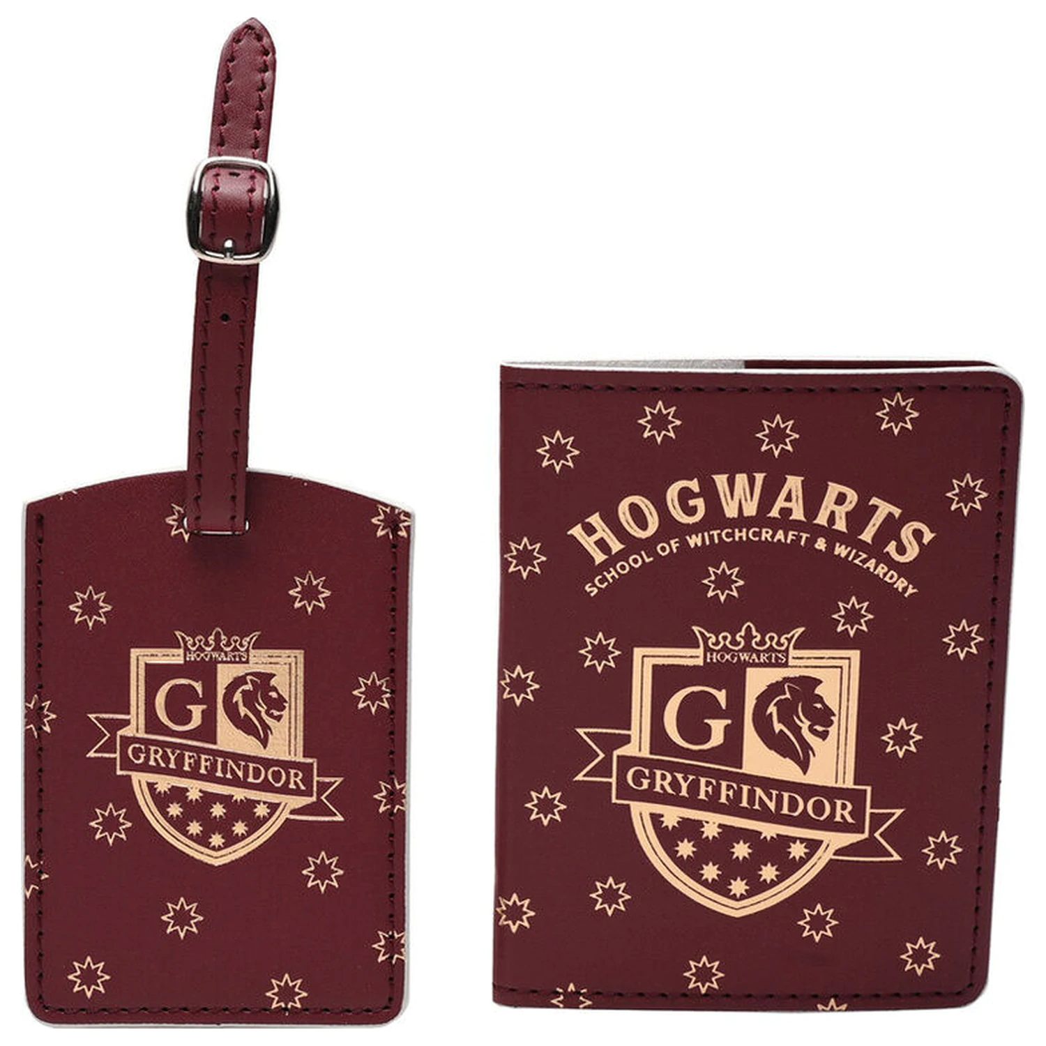 Harry Potter Gryffindor pouzdro na pas a jmenovka na zavazadlo fotografii produktu