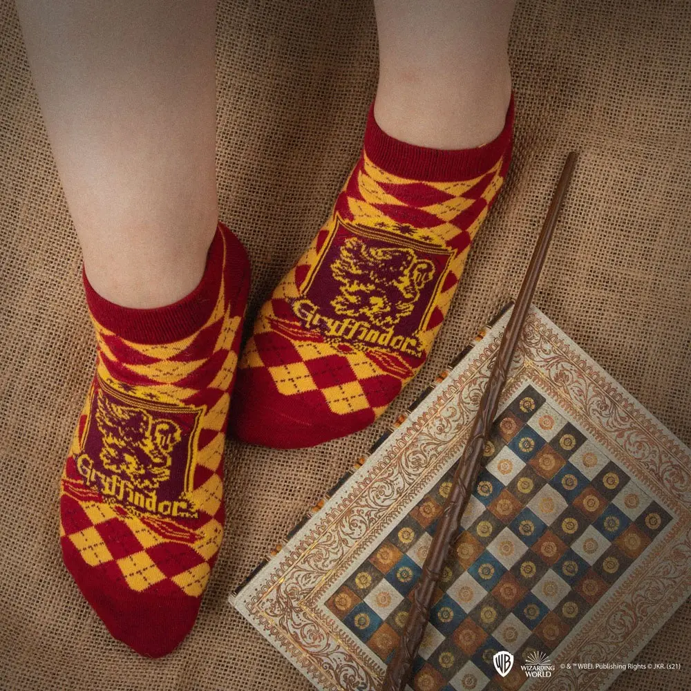 Harry Potter kotníkové ponožky 3-pack Gryffindor fotografii produktu