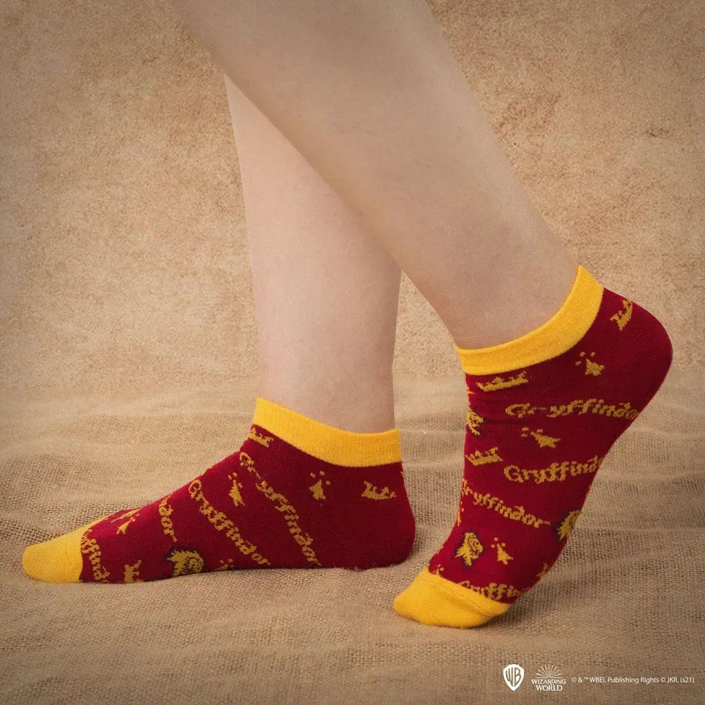 Harry Potter kotníkové ponožky 3-pack Gryffindor fotografii produktu