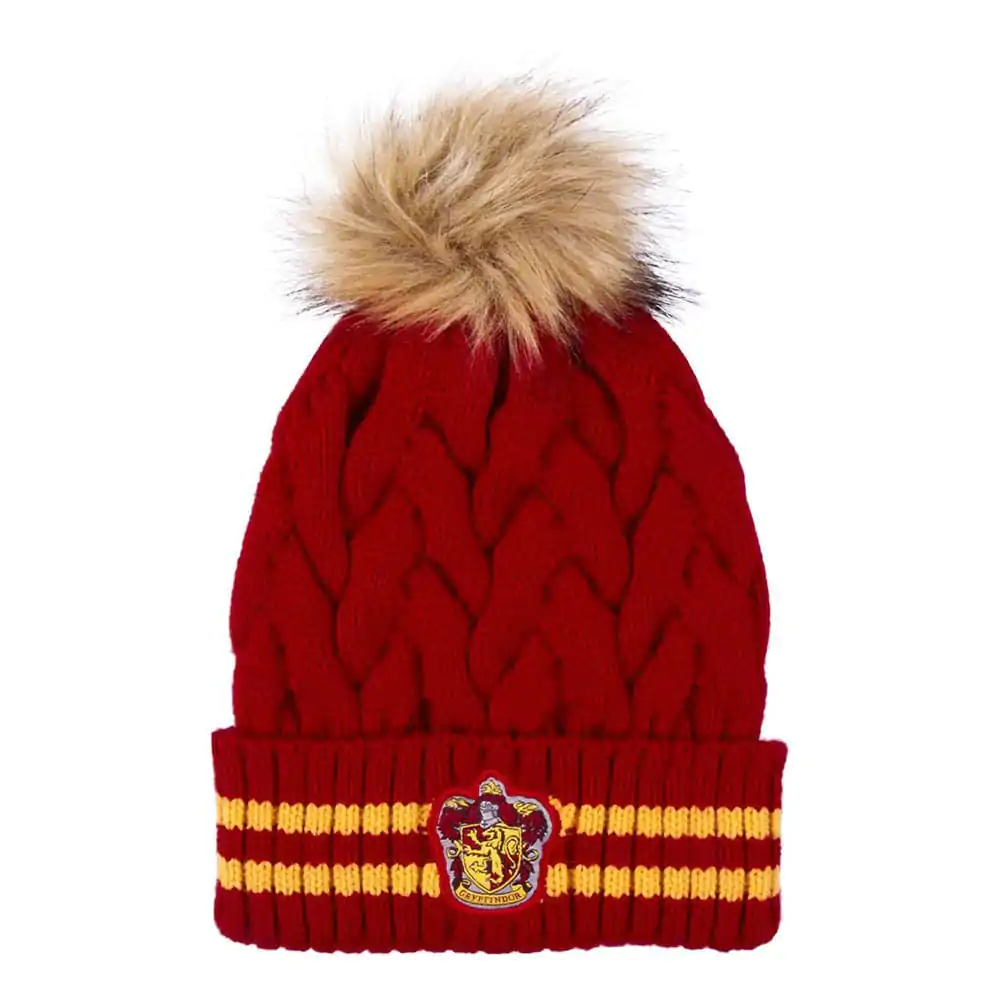 Harry Potter Čepice s bambulí Gryffindor Tmavě červená fotografii produktu
