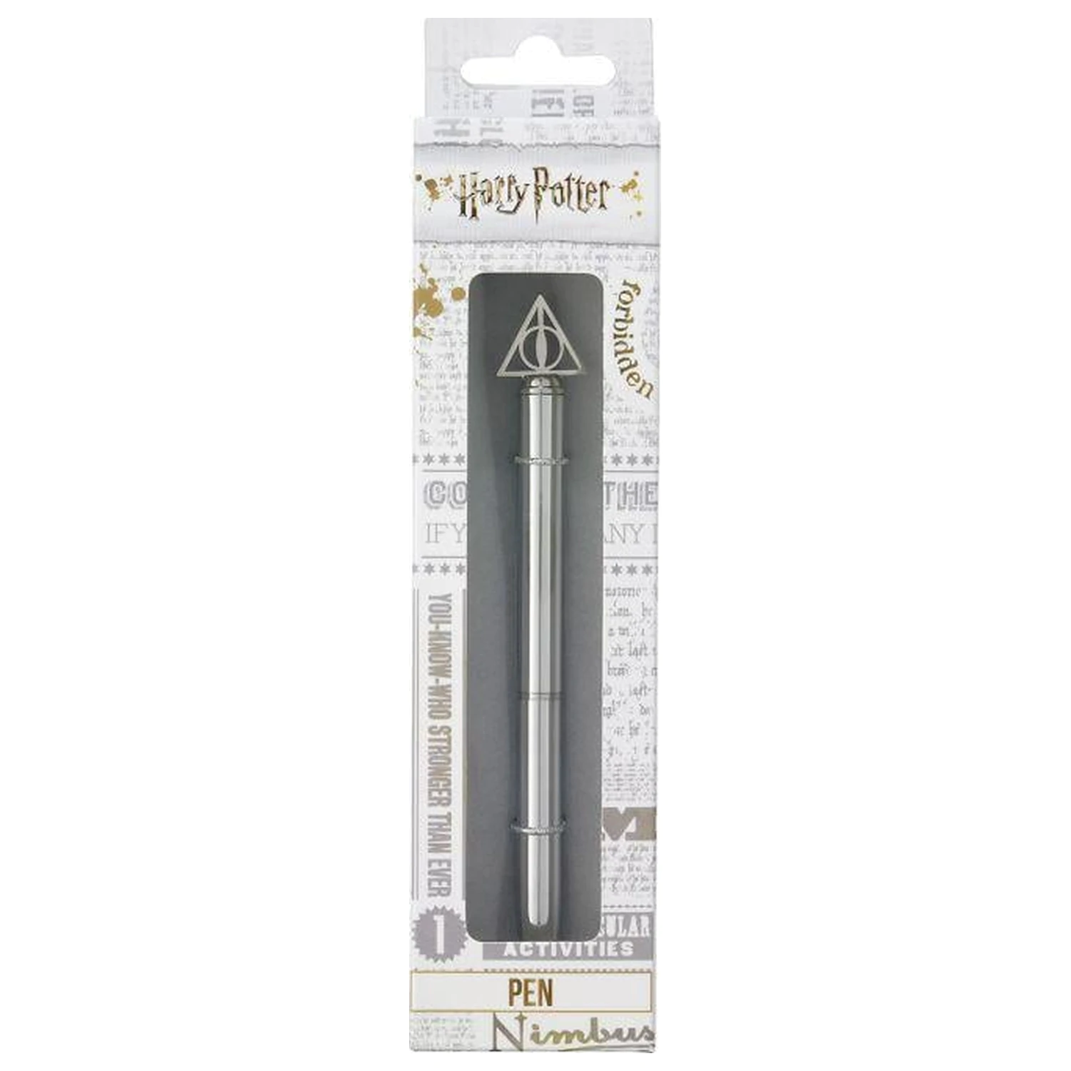 Harry Potter Kovové kuličkové pero s 3D přívěskem Deathly Hallows fotografii produktu