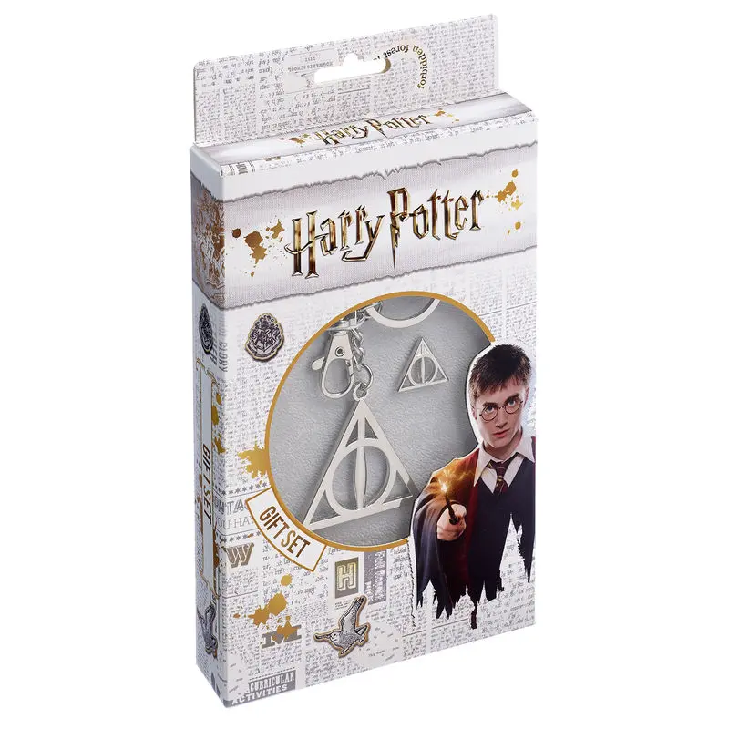 Harry Potter Deathly Hallows sada klíčenky a odznaku fotografii produktu