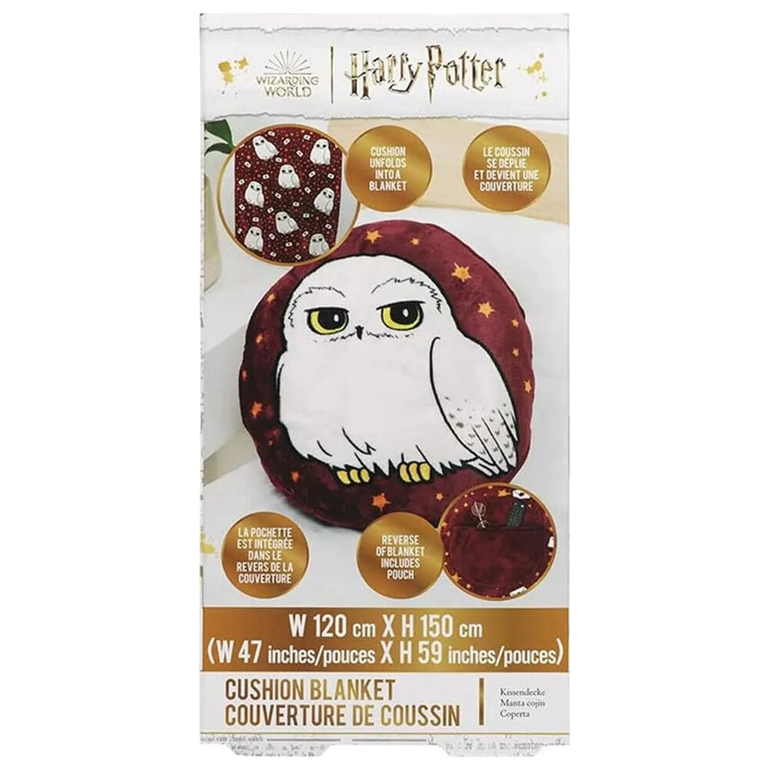 Harry Potter Hedwig deka a polštář 2 v 1 fotografii produktu