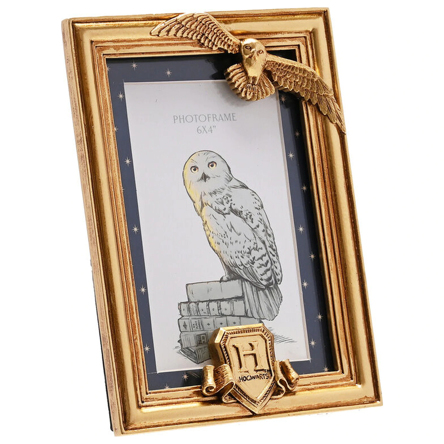 Harry Potter Hedwig zlatý fotorámeček fotografii produktu