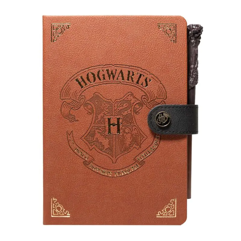 Harry Potter Hogwart A5 prémiový zápisník + propiska s motivem hůlky fotografii produktu