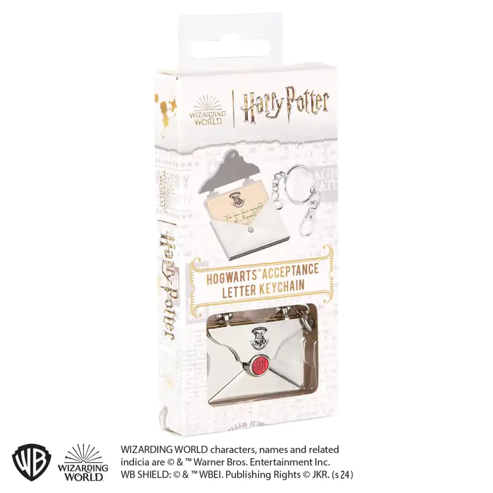 Harry Potter Metal Keychain Hogwarts Acceptance Letter / Kovová klíčenka Bradavická pozvánka fotografii produktu