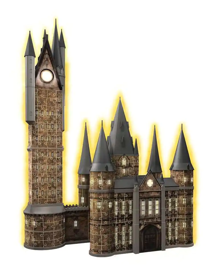 Harry Potter 3D Puzzle Bradavický hrad: Astronomická věž - Noční edice (540 dílků) fotografii produktu